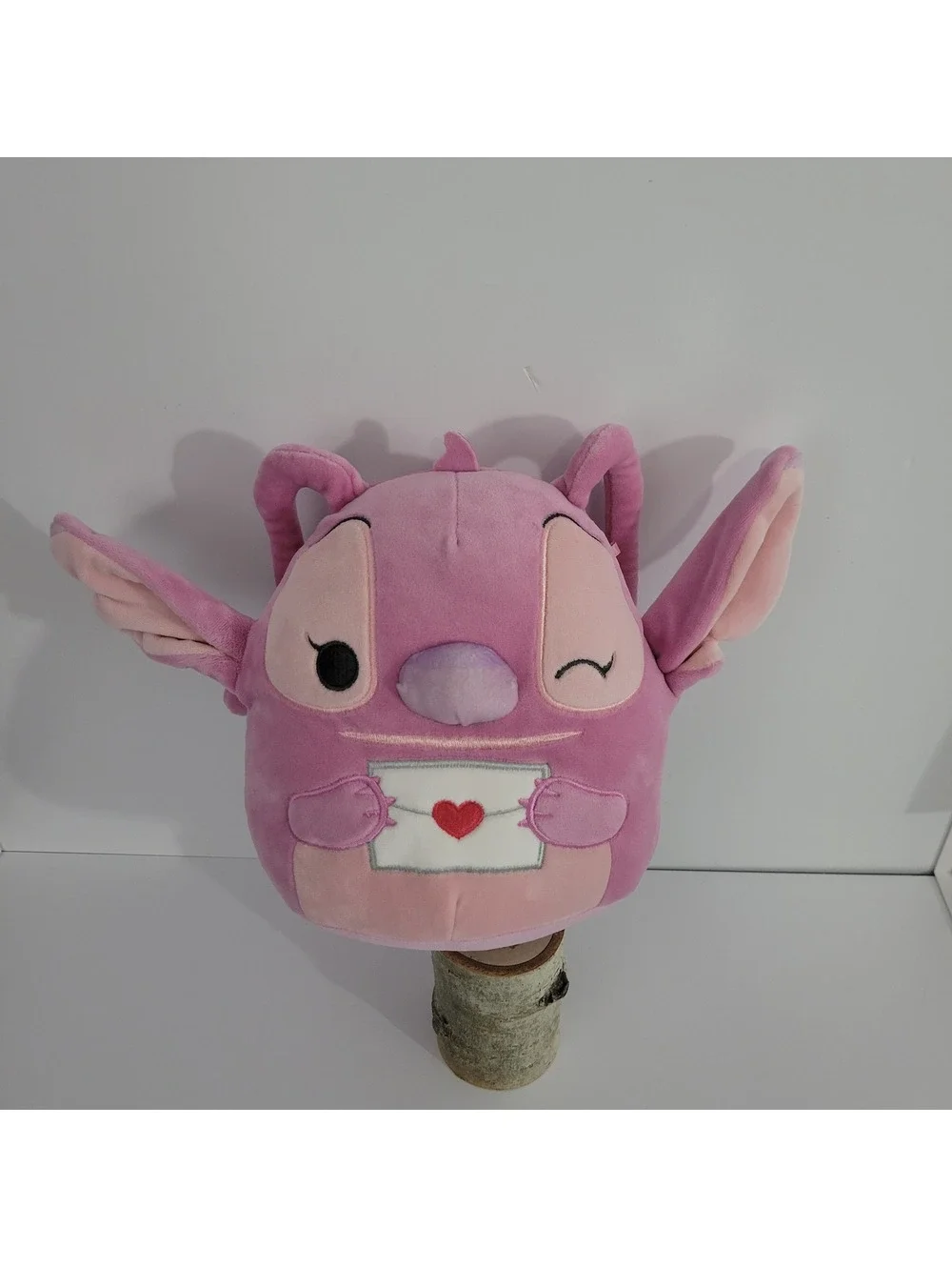 Squishmallows Disney Valentine’s Day Angel plush toy from the Lilo & Stitch